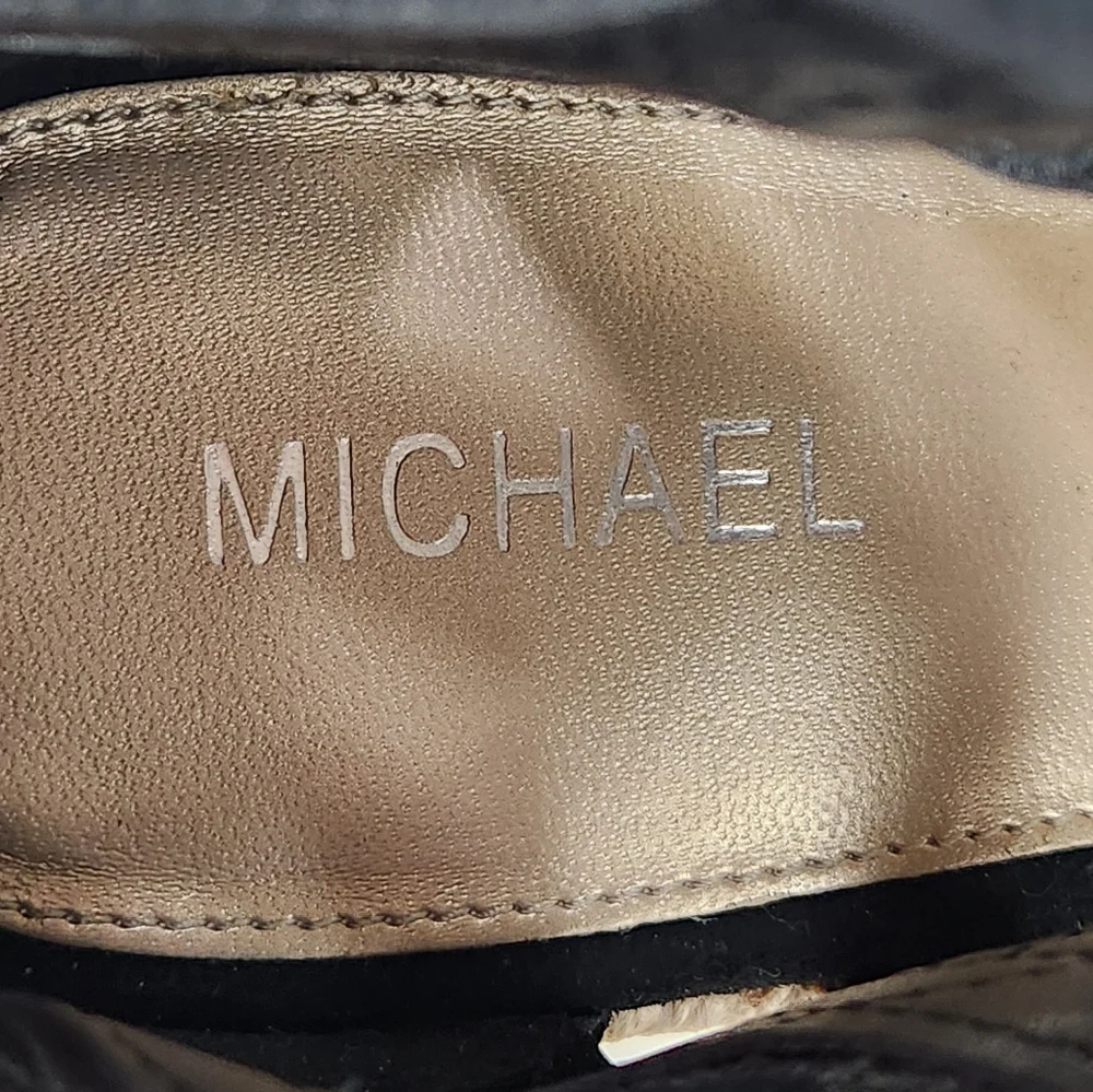 Michael Shannon Shondra Black Suede Espadrilles size 9